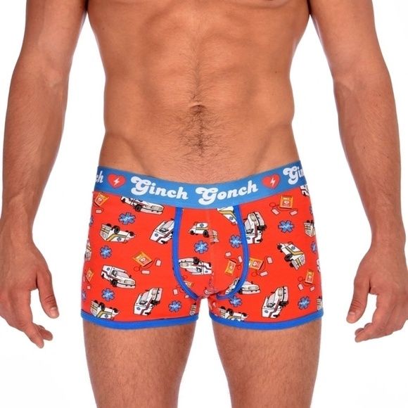 GINCH Gonch EMT Trunks Live Like a kid! Statement Graphic Underwear Trunk Briefs - Picture 1 of 9